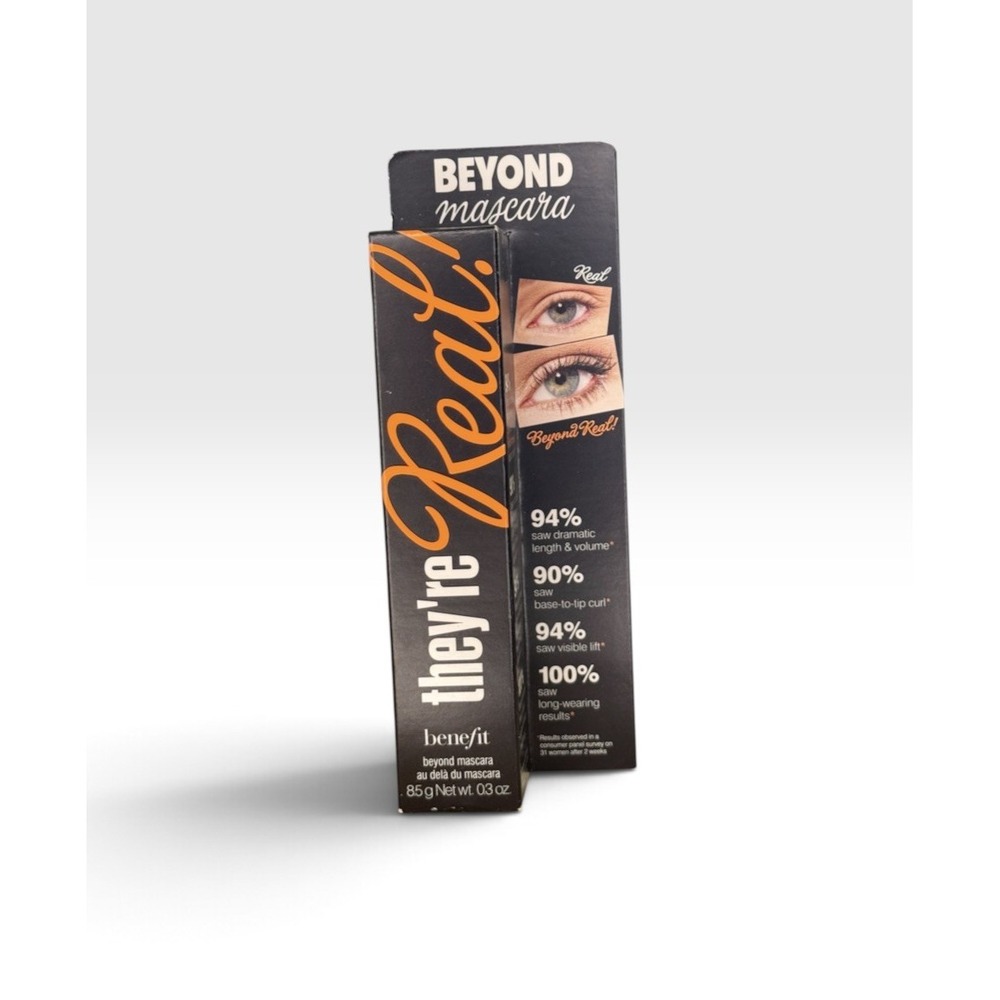 Benefit They're Real! Beyond Mascara Jet Black Full Size .3oz. NIB